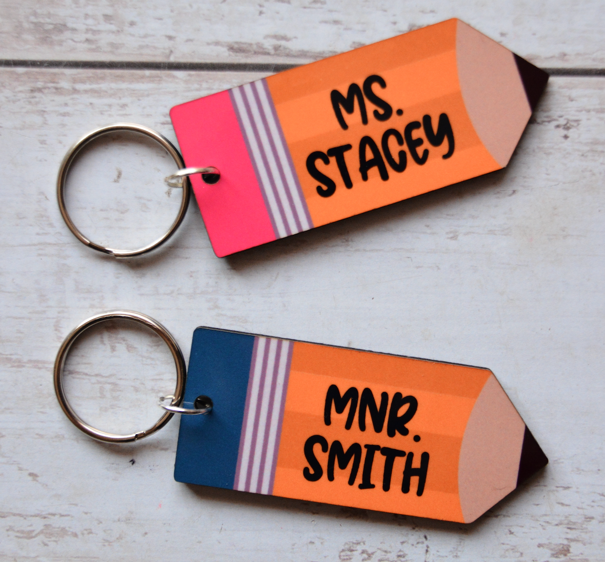 PENCIL SHAPED WOODEN KEYCHAIN C est La Vie Online