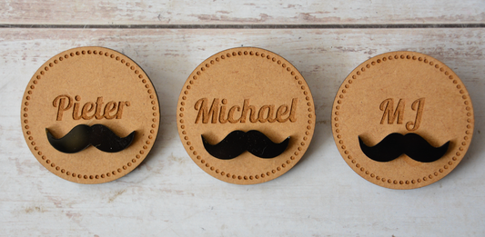 WOOD (MDF) BADGES