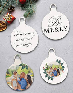 TREE DECOR: PRINTED ORNAMENTS/BAUBLE